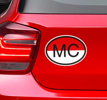 Monaco pavilion decal auto - TenStickers