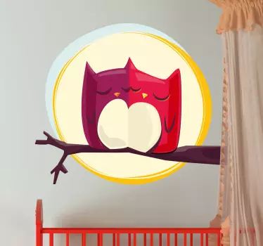 Moonlight bufnite copii autocolant - TenStickers