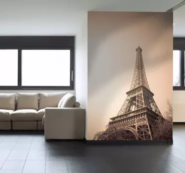Murală de turn de sepia turn eiffel - TenStickers
