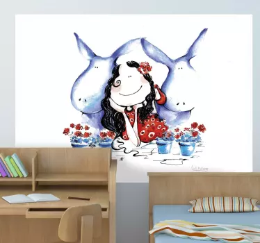 Murale de copii pentru măgar pentru copii - TenStickers