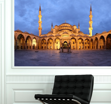 Murale foto albastru moschee - TenStickers