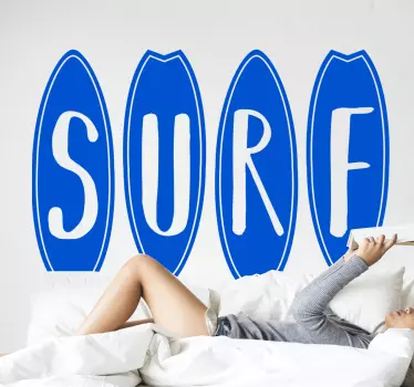 Navigați în tabele de surf decal - TenStickers