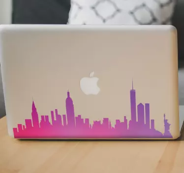 New york orizont laptop decal - TenStickers