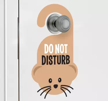 Nu deranja autocolantul pentru copii de mouse - TenStickers