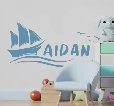 Numit autocolant nautic pentru barca cu pânze - TenStickers