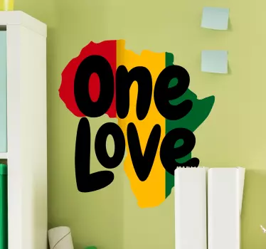 One love africa sticker de perete - TenStickers