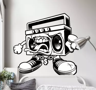Pachet de autocolante graffiti boombox - TenStickers