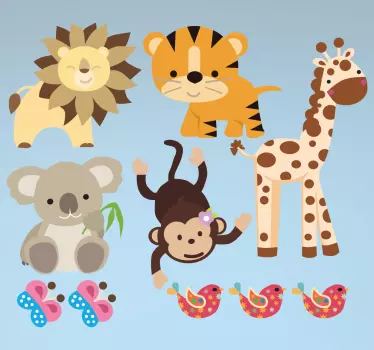 Pachet de autocolante pentru animale sălbatice - TenStickers