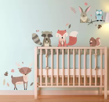 Pădure animale autocolant pentru copii - TenStickers