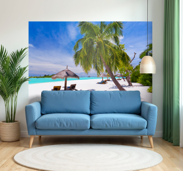 Paradisul insula de zi perete decor decor - TenStickers