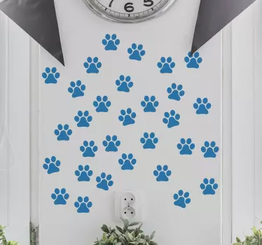 Paw imprimă setul de autocolante - TenStickers