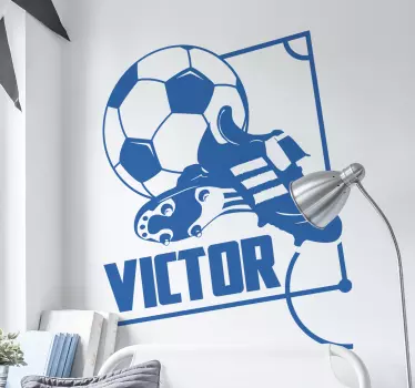 Perete decal numele pantofilor de fotbal - TenStickers
