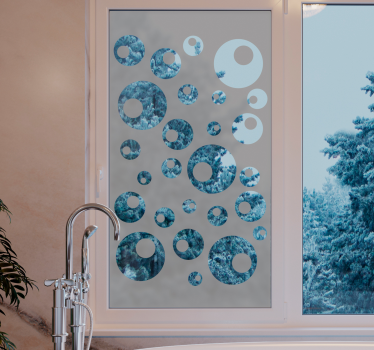 Perle de apă fereastră decal - TenStickers