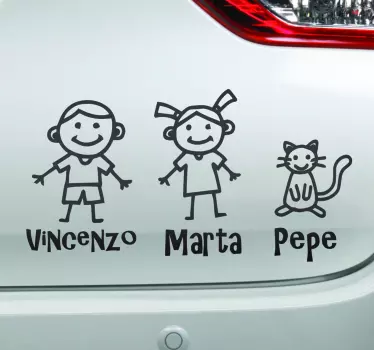 Persoanele cu nume de copil în decalcomanie - TenStickers