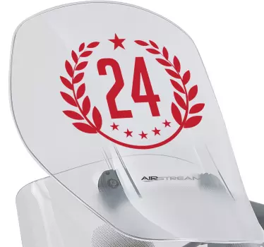 Personalizabil sticker număr laurii - TenStickers