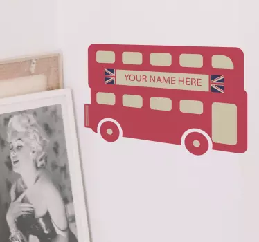 Personalizat autocolant de autobuz din londra - TenStickers