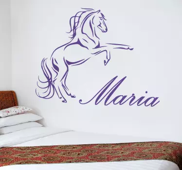 Personalizat autocolant de cal de prancing - TenStickers