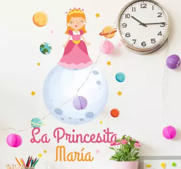 Personalizata mica printesa basm decal - TenStickers