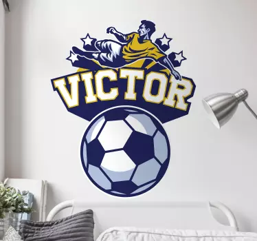 Personalizate copii dormitor de fotbal pereți - TenStickers