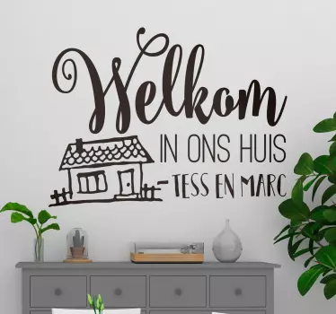 Personalizate nl acasă decal de perete text - TenStickers
