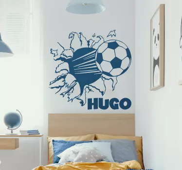Personalizate sticker de fotbal pe perete - TenStickers