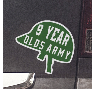 Personalizează ani decal de mașină armată - TenStickers