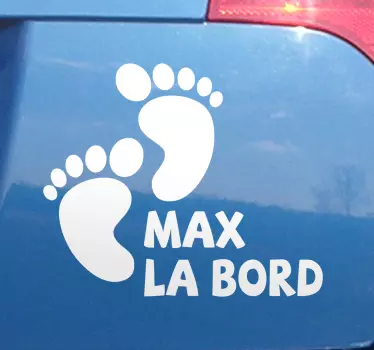 Picioare baby on board design baby in car autocolant - TenStickers