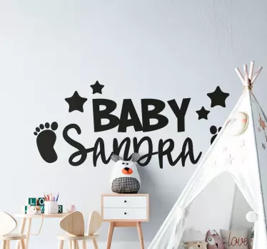 Picioare pentru bebeluși cu autocolant personalizat - TenStickers