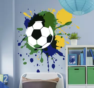 Pictat fotbal stick minge de fotbal autocolant - TenStickers