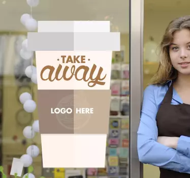 Pictograma personalizată pentru ceașcă de cafea - TenStickers