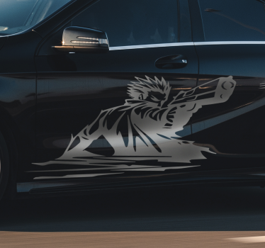 Pistol auto masina decal - TenStickers