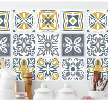 Plăci decorative din ciment transfer de țigle - TenStickers