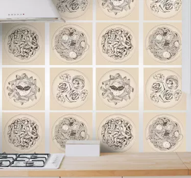 Plăci ornamentale decal transfer - TenStickers