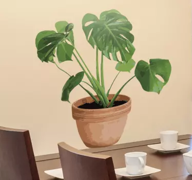 Plante oală decorative de perete autocolant - TenStickers