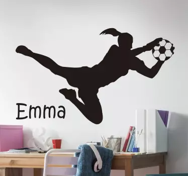 Portarul de fotbal decal fotbal - TenStickers
