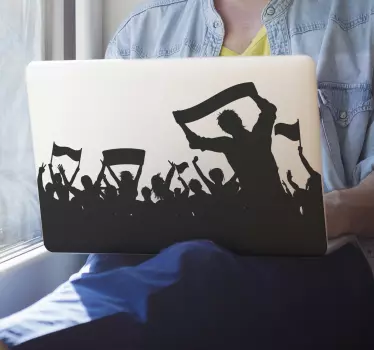 Puf de piele de laptop de fotbal - TenStickers