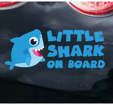Rechin mic la bord bebeluș în autocolant - TenStickers