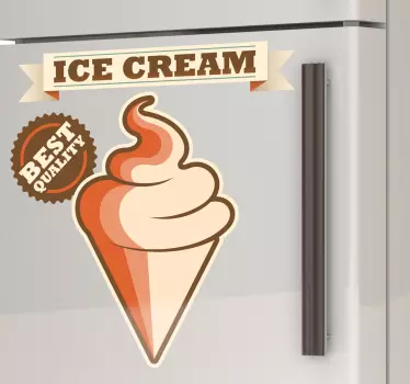 Reclama inghetata semn decal - TenStickers