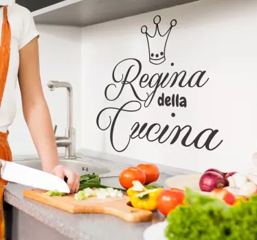 Regina casei de perete pentru acasă din bucătărie - TenStickers