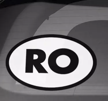 Ro pentru masina in romania autocolant pentru masina - TenStickers
