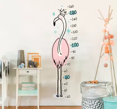 Roz autocolante de perete flamingo pentru copil - TenStickers