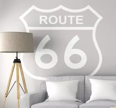 Ruta 66 decal auto - TenStickers
