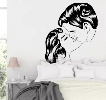 Sărutarea peretelui decorațiunile de zi de valentină - TenStickers