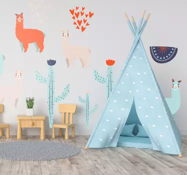 Set de lamele decal perete animal - TenStickers