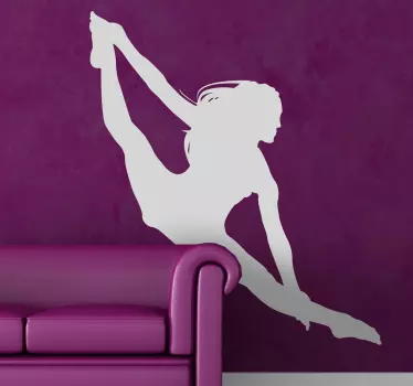 Silueta acrobat perete autocolant - TenStickers