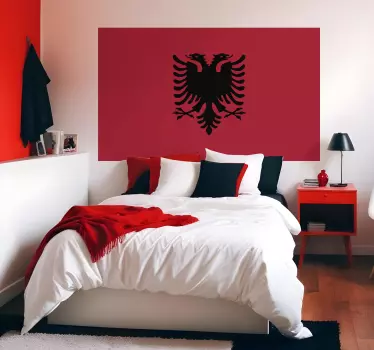 Steagul albaniei autocolant de perete - TenStickers