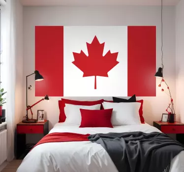 Steagul autocolantului de perete din canada - TenStickers