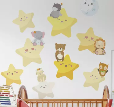 Stele autocolant de perete pentru bebelusi - TenStickers