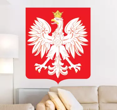 Stema decalului steagului poloniei - TenStickers