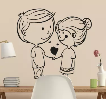 Sticker perete dragoste - TenStickers